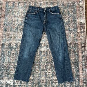 AGOLDE Remy High Rise Straight Crop Jeans